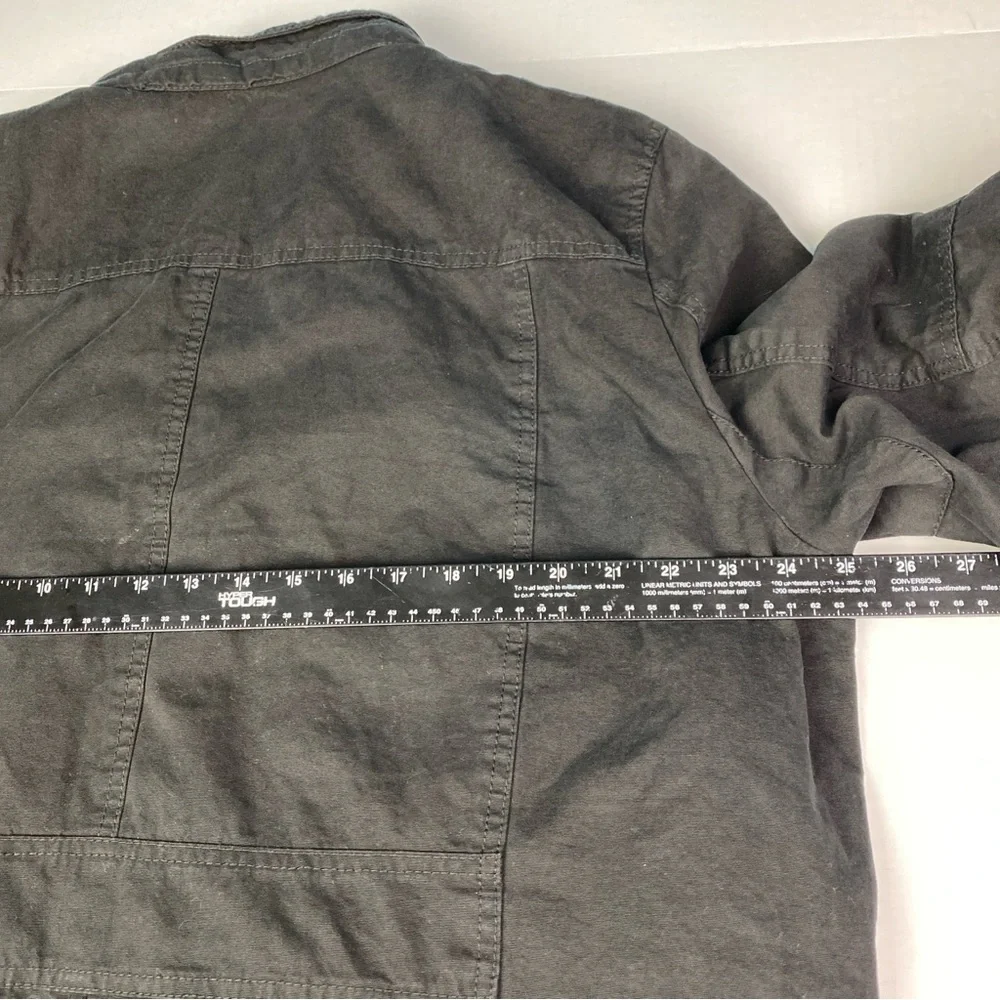 Levi's Men's XL Jacket Black Fleece Lined Heavy Winter Warm Zip Snap Front